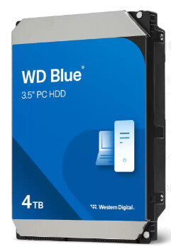 Western Digital WD Blue 3.5-Inch PC HDD harddisk 4 TB 5400 rpm 128 MB 3.5" Serial ATA III