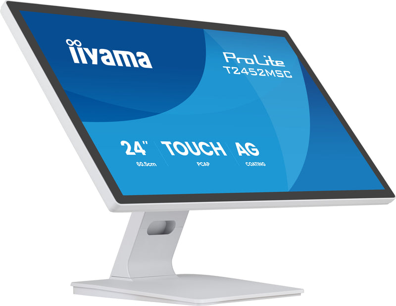 iiyama ProLite T2452MSC-W1AG computerskærm 61 cm (24") 1920 x 1080 pixel Fuld HD LED Berøringsskærm Hvid