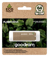 Goodram UME3 Eco Friendly USB-nøgle 64 GB USB Type-A 3.2 Gen 1 (3.1 Gen 1) Brun