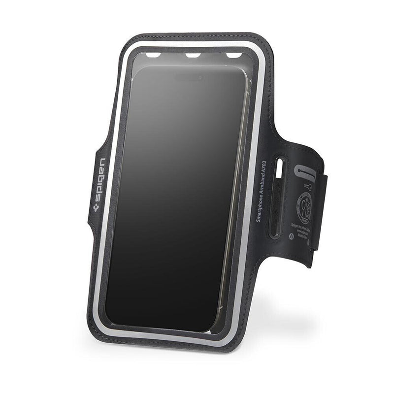 Spigen Dynamic Shield Armband A703 mobiltelefon etui 17,5 cm (6.9") Armbåndetui Sort