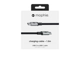 mophie 409903204 USB-kabel USB 3.2 Gen 1 (3.1 Gen 1) 1,5 m USB C Sort