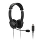 Kensington USB Hi-Fi-hovedtelefoner med mikrofon- og lydstyrkekontrol