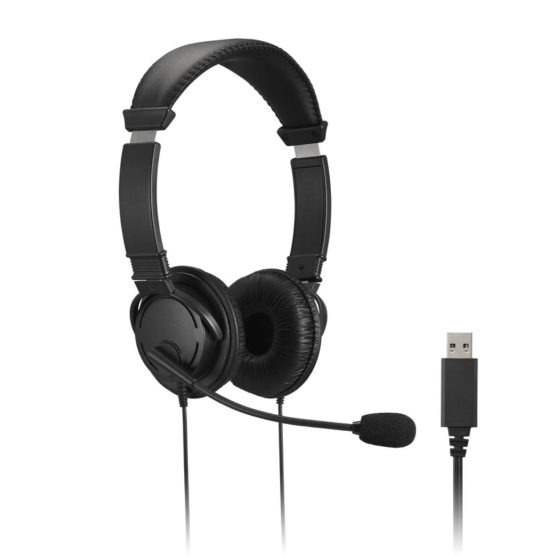 Kensington USB Hi-Fi-hovedtelefoner med mikrofon- og lydstyrkekontrol