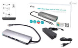 i-tec C31NANOLANPD100 dockingstation Ledningsført USB 3.2 Gen 1 (3.1 Gen 1) Type-C Grå