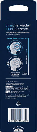 Oral-B 8700216194679 børstehoved til elektrisk tandbørste 6 stk Hvid