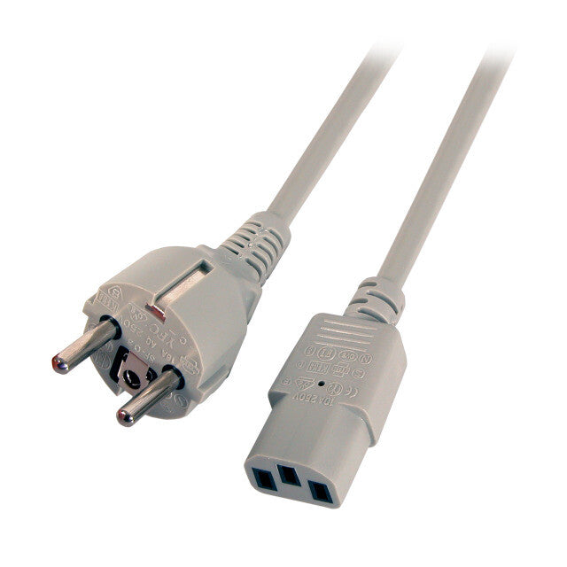 EFB Elektronik EK508.2 el-ledning Grå 2 m Strømstik type F C13 forbinder