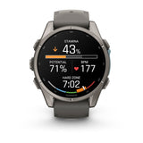 Garmin fēnix 9 3,3 cm (1.3") AMOLED 43 mm Digital 416 x 416 pixel Berøringsskærm Titanium Wi-Fi GPS (satellit)