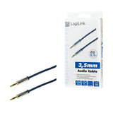 LogiLink 3.5mm - 3.5mm 0.5m lydkabel 0,5 m Blå