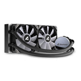 Sharkoon S70 rgb Computerkabinet, Processor Alt-i-en væskekøler 12 cm Sort 1 stk