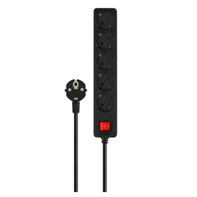 Savio LZ-15 smart strømskinne 5 AC stikkontakt(er) Universel 5 m 0 2500 W Sort