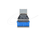 DeLOCK 67344 kabel kønsskifter USB 5 Gbps 20 pin header type-E Blå