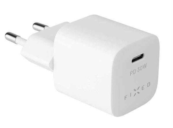 FIXED FIXC30M-C-WH oplader til mobil enhed Laptop, Smartphone, Tablet Hvid Vekselstrøm Hurtig opladning Indendørs