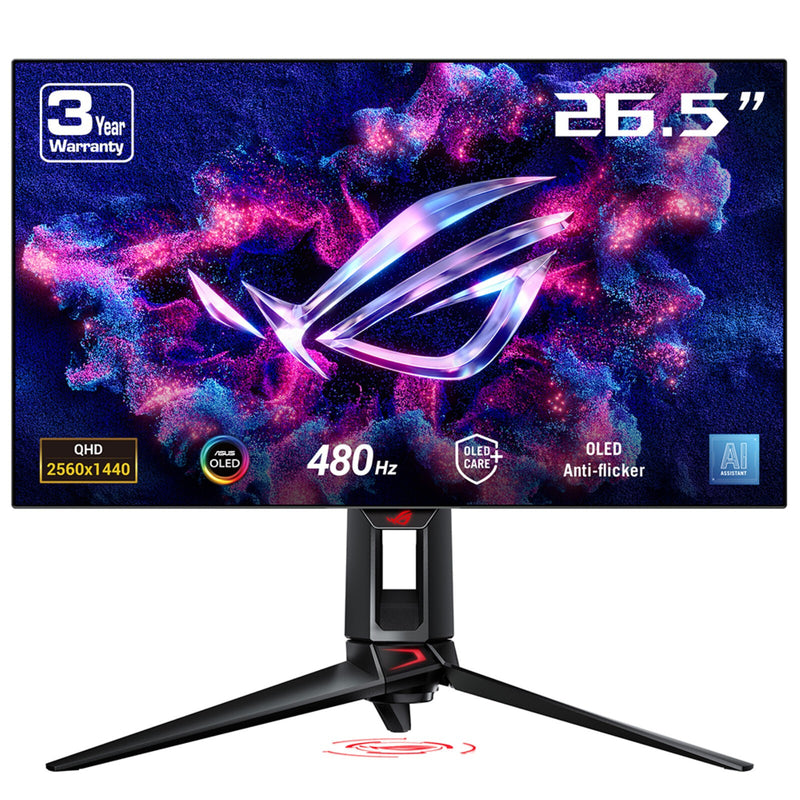 ASUS ROG Swift OLED PG27AQDP computerskærm 67,3 cm (26.5") 2560 x 1440 pixel Quad HD Sort
