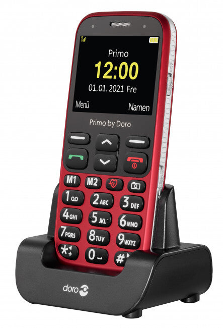 Doro Primo 368 5,84 cm (2.3") 92 g Sort, Rød Senior telefon
