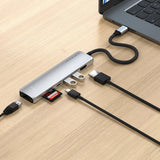 Satechi ST-P7SS interface hub USB Type-C 10000 Mbit/s Sølv