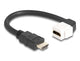 DeLOCK 86974 HDMI-kabel 0,2 m Sort, Hvid
