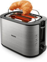 Philips Viva Collection HD2650/90 Brødrister - 2 skiver, bred brødholder, metal