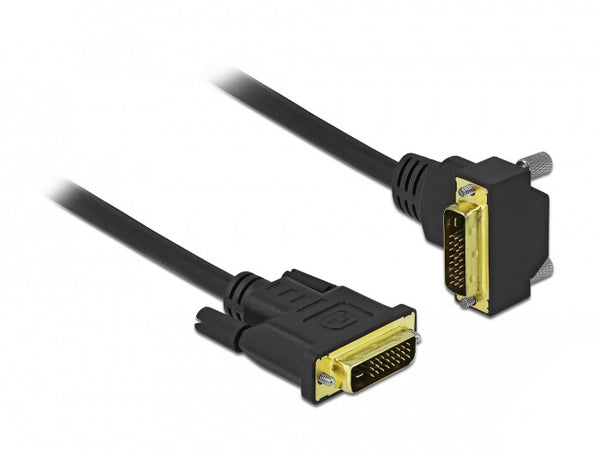 DeLOCK 85893 DVI kabel 1 m DVI-D Sort