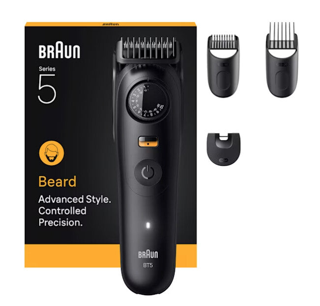 Braun BeardTrimmer 9 BT5520 skæg trimmer Batteri 40 2 cm Våd og tør Sort