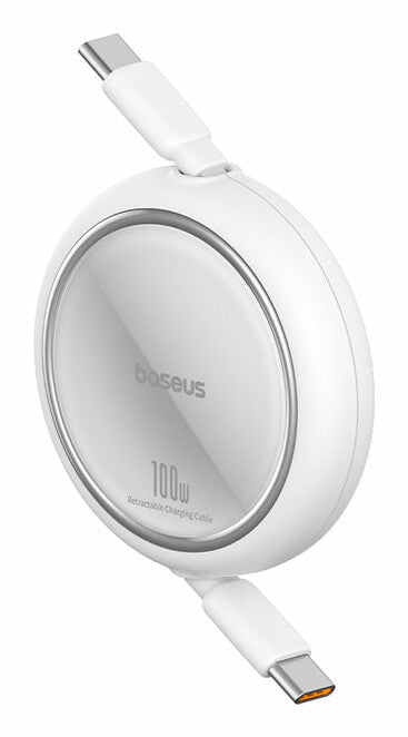Baseus Free2Pull USB-kabel 1 m USB C 0,48 Gbit/sek. 100 W Hvid