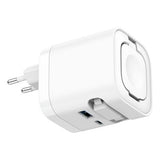 Ansmann 1001-0187 oplader til mobil enhed SmartWatch, Smartphone, Tablet Hvid Vekselstrøm Trådløs opladning Hurtig opladning Indendørs