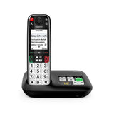 Gigaset EASY 500A Analog/DECT-telefon Nummervisning Sort, Sølv