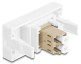 DeLOCK 90840 fiber adapter LC 1 stk Beige, Hvid