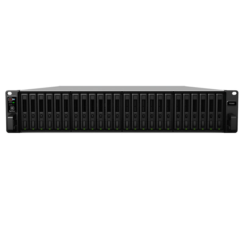 Synology FlashStation FS3600 NAS & lagringsserver Stativ (2U) Intel® Xeon® D D-1567 16 GB DDR4 0 TB Sort