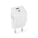 Nedis WCMPD30W100WT oplader til mobil enhed Smartphone, Tablet Hvid Vekselstrøm Indendørs