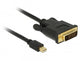 DeLOCK 83990 videokabel adapter 3 m Mini DisplayPort DVI-D Sort