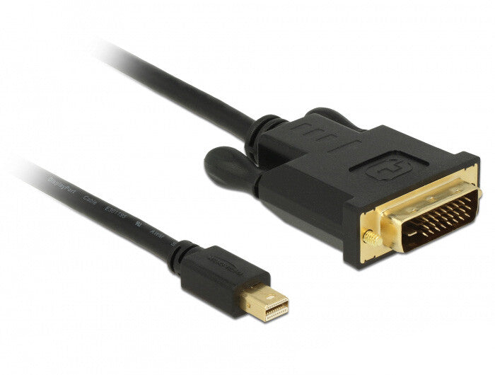 DeLOCK 83990 videokabel adapter 3 m Mini DisplayPort DVI-D Sort
