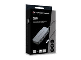 Conceptronic ABBY24G dockingstation Ledningsført USB 3.2 Gen 1 (3.1 Gen 1) Type-C Grå