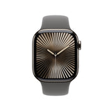 Apple Watch Series 10 OLED 42 mm Digital 374 x 446 pixel Berøringsskærm 4G Titanium Wi-Fi GPS (satellit)
