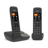 Gigaset C575A Duo Analog/DECT-telefon Nummervisning Sort