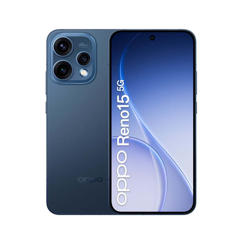 OPPO Reno15 5G 16,7 cm (6.59") Dual SIM Android 16.0 USB Type-C 8 GB 512 GB 6500 mAh Marineblå