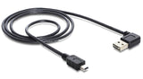 DeLOCK 5m USB 2.0 A - miniUSB m/m USB-kabel USB A Mini-USB A Sort