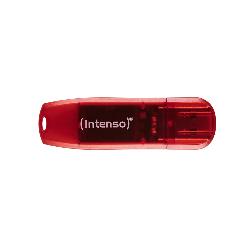 Intenso Rainbow Line USB-nøgle 128 GB USB Type-A 2.0 Rød, Transparent