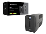 Conceptronic ZEUS01G UPS-enhed Interaktivt indgangsstik 0,65 kVA 360 W 2 AC stikkontakt(er)