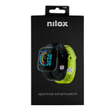 Nilox NXSWTRAILBANDYL Smartwatch og sportsur 3,66 cm (1.44") Digital 240 x 240 pixel Berøringsskærm Sort