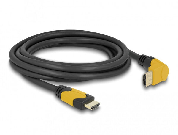 DeLOCK 86990 HDMI-kabel 3 m HDMI Type A (Standard) Sort, Gul