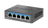 D-Link DMS-105 Ikke administreret L2 2.5G Ethernet (100/1000/2500) Sort
