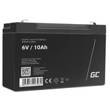 Green Cell AGM16 UPS batteri Blybatterier (VRLA) 6 V 10 At
