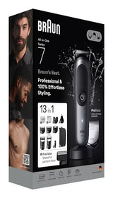 Braun AIO7560 skæg- og hårtrimmer Sort, Grå 14 Lithium-Ion (Li-Ion)
