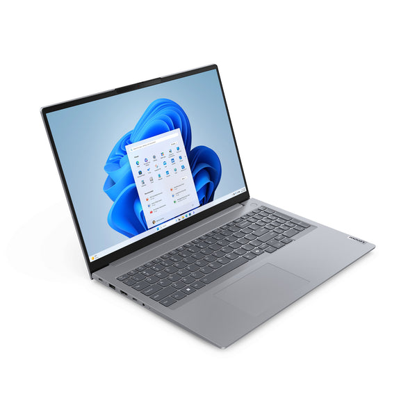 Lenovo ThinkBook 16 G7 ARP AMD Ryzen™ 5 7535HS Laptop 40,6 cm (16") WUXGA 16 GB DDR5-SDRAM 512 GB SSD Wi-Fi 6E (802.11ax) Windows 11 Pro Tysk Grå