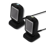 Qoltec 50864 stregkodelæser Fast stregkodelæser 1D/2D LED Sort