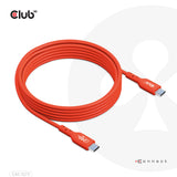 CLUB3D CAC-1573 USB-kabel USB 2.0 2 m USB C 0,48 Gbit/sek. 240 W Rød