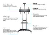 Multibrackets 4627 tv-beslag 2,03 m (80") Sort