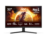AOC G4 CQ32G4VE computerskærm 80 cm (31.5") 2560 x 1440 pixel Quad HD LCD Sort, Grå
