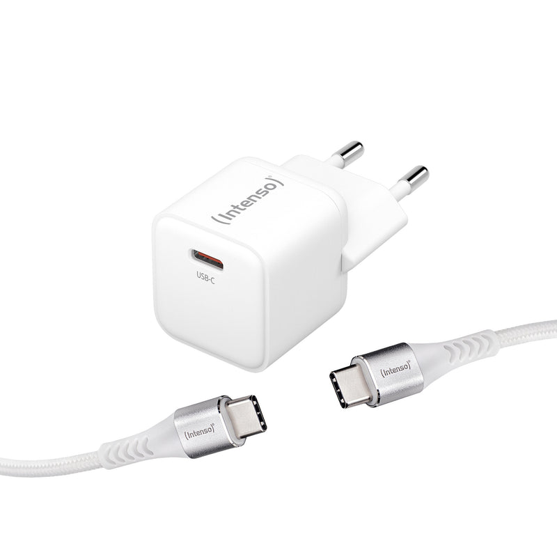 Intenso 7803042 oplader til mobil enhed Universel Hvid Vekselstrøm Hurtig opladning Indendørs