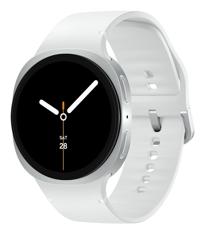 Samsung Galaxy Watch 8 3,81 cm (1.5") AMOLED 44 mm Digital 480 x 480 pixel Berøringsskærm Sølv Wi-Fi GPS (satellit)